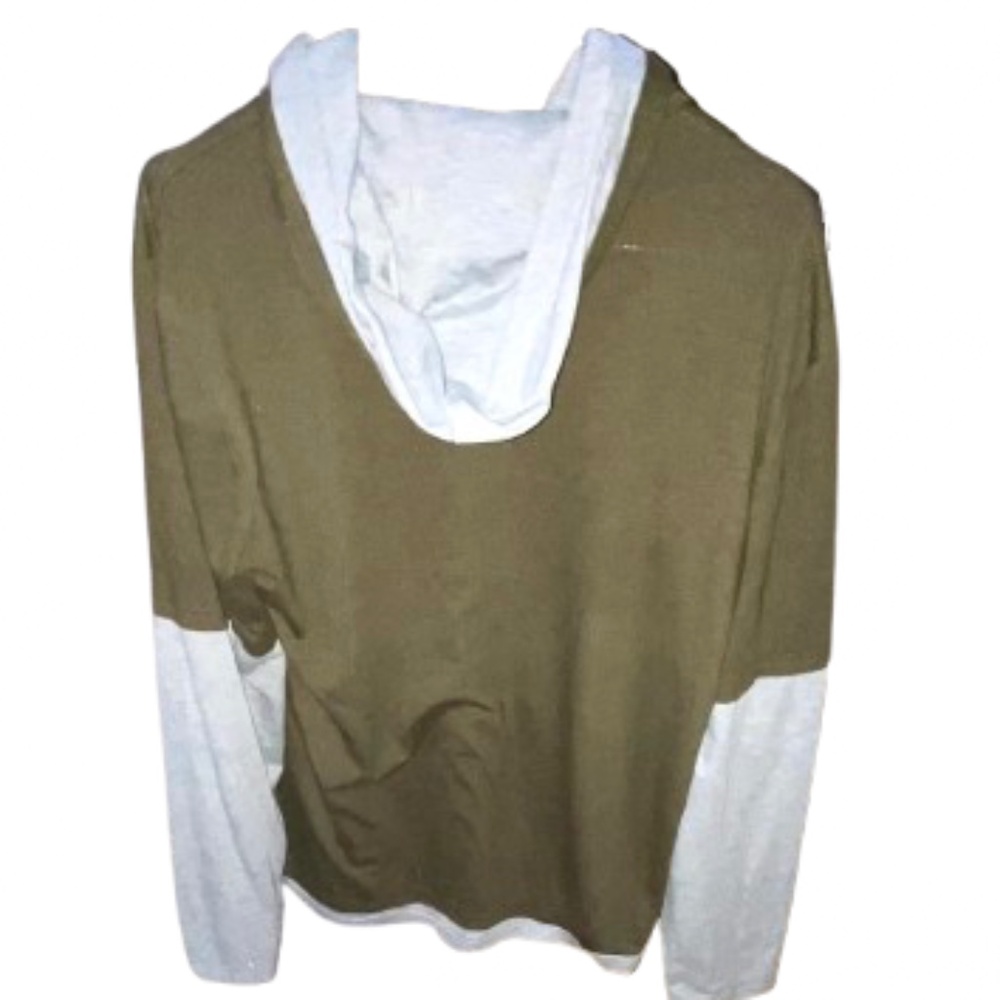 Buckle Military Green & Gray Long Sleeved Hoodie Sz L - Picture 2 of 10